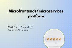 Microfrontends/microservices platform
